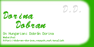 dorina dobran business card